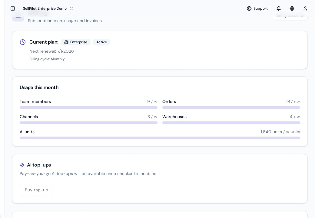 Overview — Plans: Starter, Growth, Pro & Enterprise